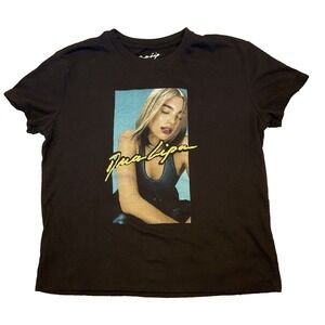 Dua Lipa Black T Shirt Womens Band Tee Size S